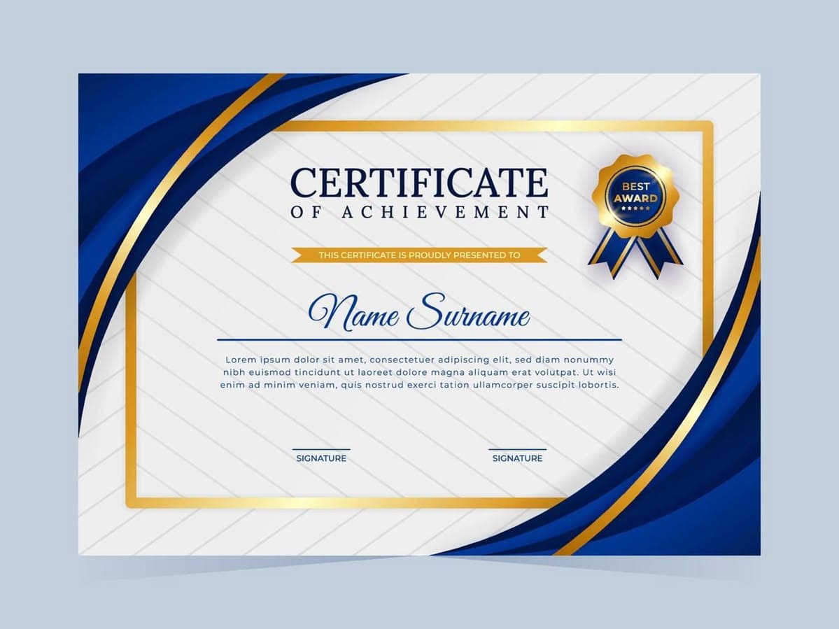 Certificate of Appreciation 2024